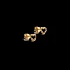 Enamel Oorbellen Organic Heart