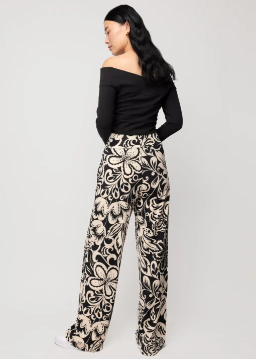 Tricot Broek Met Bloemenprint